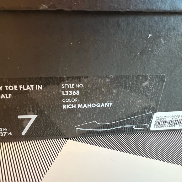 Brand New in Box Leopard Print Pointy Toe Flat in Haircalf - Size 7 - Picture 5 of 5